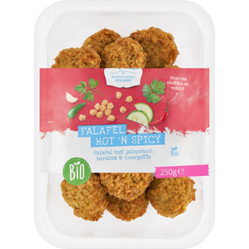 Een afbeelding van Maza Hot 'n spicy falafel