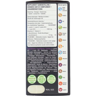 pdp-image-Lucovitaal L-Lysine 1000 mg tabletten