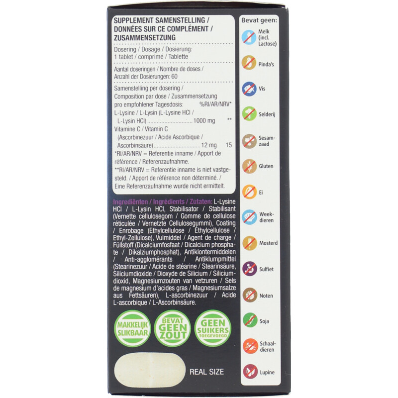 Een afbeelding van Lucovitaal L-Lysine 1000 mg tabletten