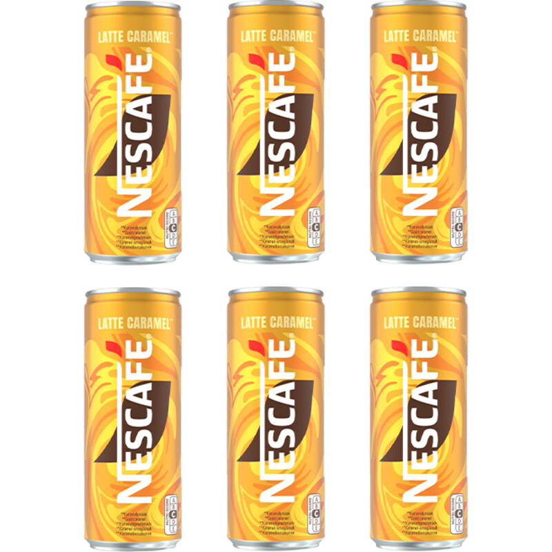 Een afbeelding van Nescafé Latte caramel 6-pack