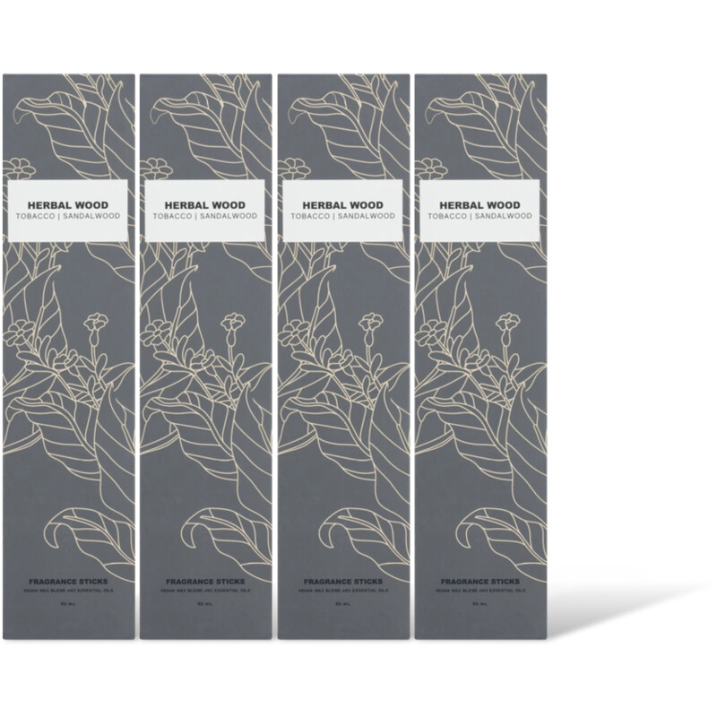 AH Geurstokjes herbal wood 4-pack