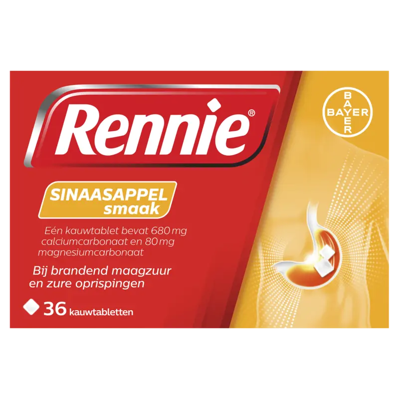 Kauwtabletten sinaasappel brandend maagzuur-oprispingen