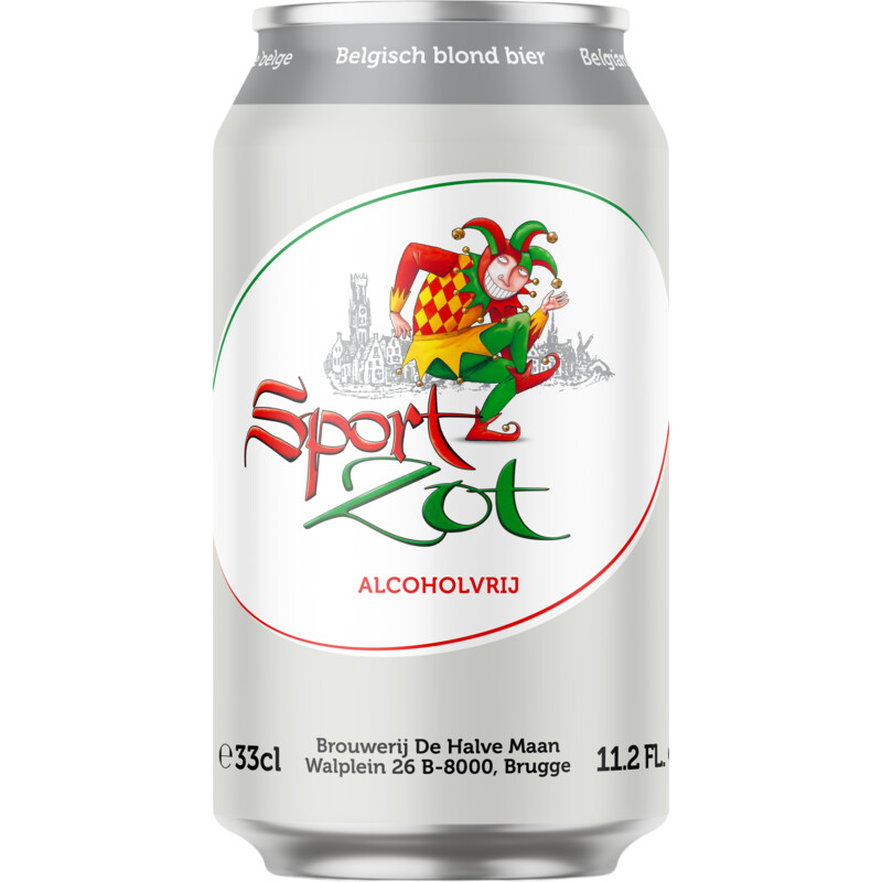 Sportzot Belgisch blond bier alcoholvrij