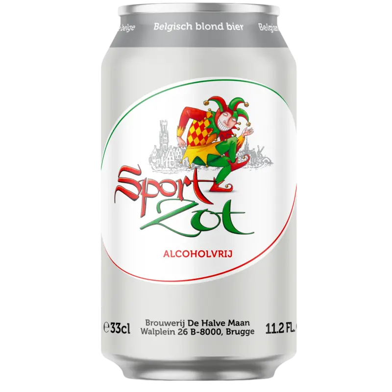 Sportzot Belgisch Bier Alcoholvrij Fles