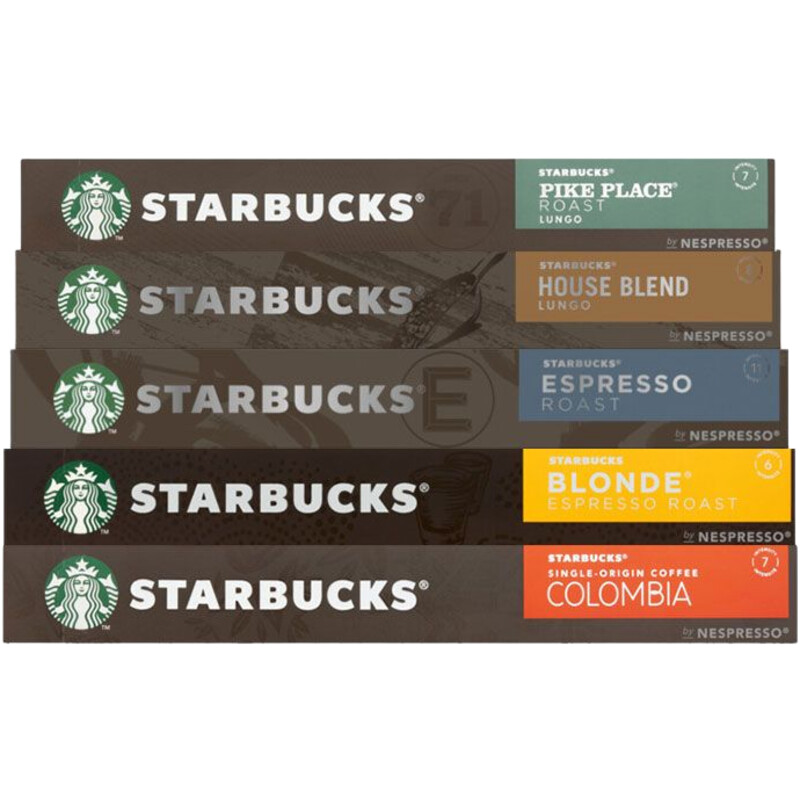 Een afbeelding van Starbucks Nespresso Koffiecups Pakket