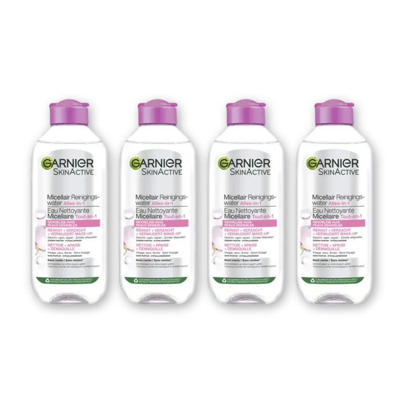 Garnier Gevoelig huid micellair reinigingwtr 4pk