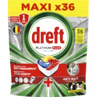 Een afbeelding van Dreft Platinum plus vaatwascapsules citroen
