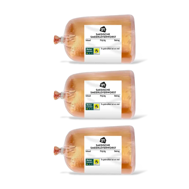 AH Saksische smeerleverworst 3-pack