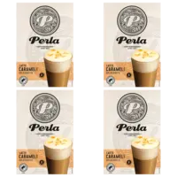 Perla Huisblends Latte caramel oploskoffie 4-pack