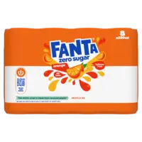 Fanta Orange zero sugar 8-pack bel