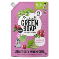 Marcel's Green Soap Wasmiddel patchouli cranberry navulling