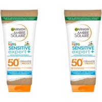 Ambre Solaire Kids sensitive zonnemelk spf50+ 2-pack bestellen | Albert Heijn
