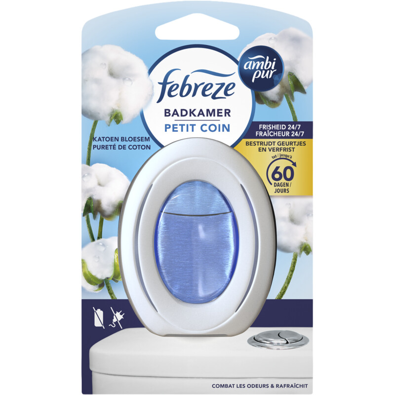 Een afbeelding van Ambi Pur Luchtverfrisser badkamer katoen bloesem