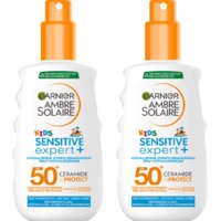 Een afbeelding van Ambre Solaire Kids sensitive expert spray spf50 2-pack