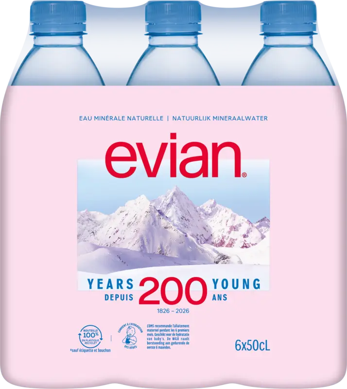 Evian Mineraalwater 6-pack bel