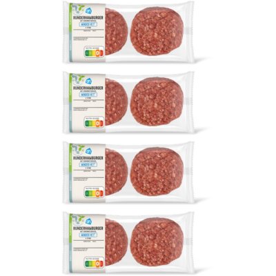 pdp-image-AH Runderhamburger minder vet 4 stuks 4-pck