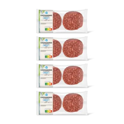 pdp-image-AH Runderhamburger minder vet 4 stuks 4-pck