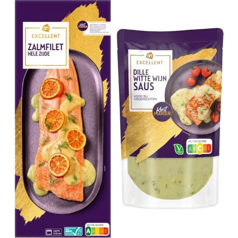 Een afbeelding van AH Zalmfilet met Dille witte wijn saus
