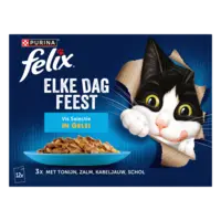 Felix Elke dag feest vis selectie in gelei