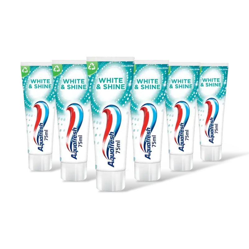 Aquafresh White & shine tandpasta 6-pack