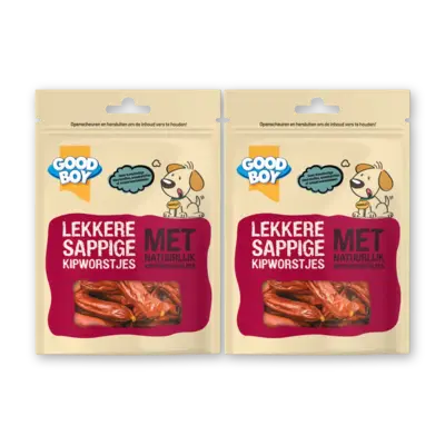 pdp-image-Good boy Lekkere sappige kipworstjes 2-pack