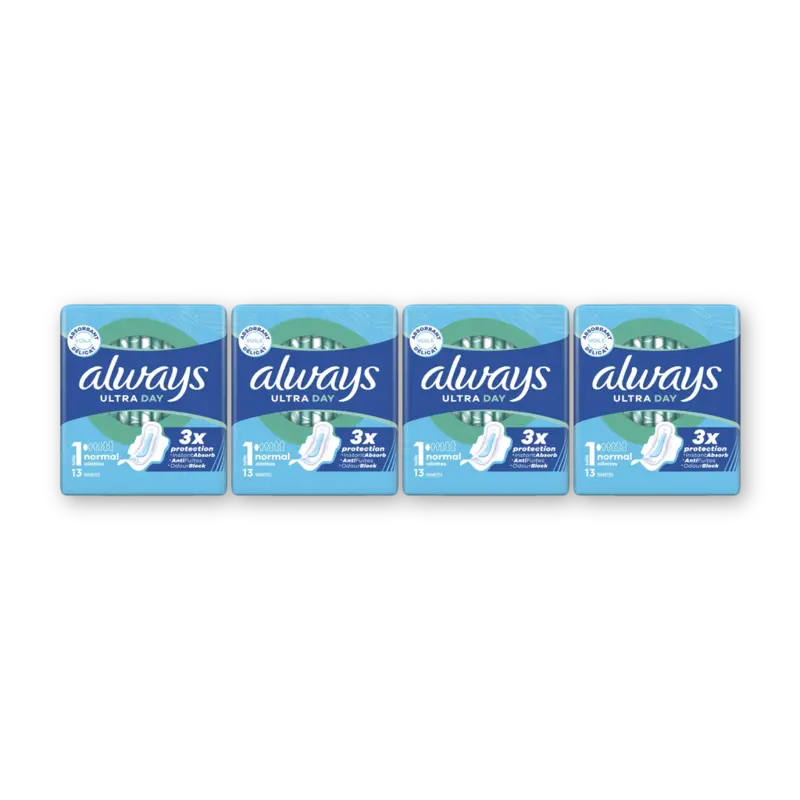 Always Maandverband Normal Wings 4-pak