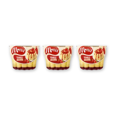 pdp-image-Mona Vanillepudding met aardbeiensaus 3-pack
