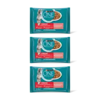 Purina ONE Sterilcat met zalm en wortels 3-pack