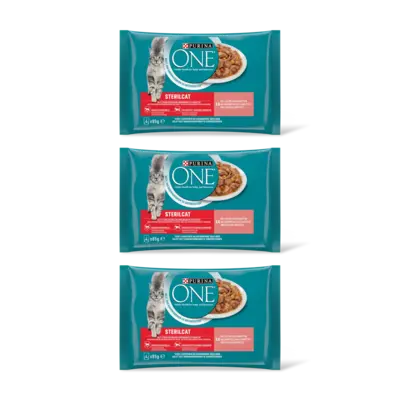 pdp-image-Purina ONE Sterilcat met zalm en wortels 3-pack