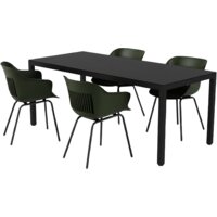 Hartman Combideal diningset Jill 170 moss groen
