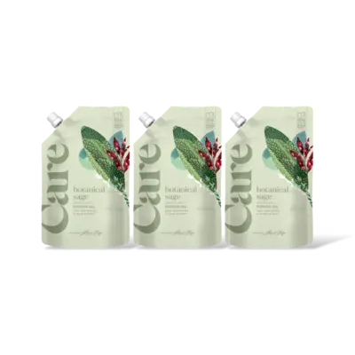 pdp-image-Care Botanical sage shower gel refill 3-pack