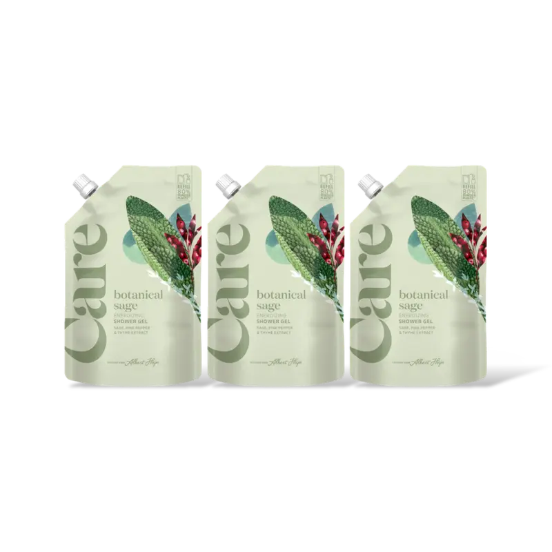 Care Botanical sage shower gel refill 3-pack