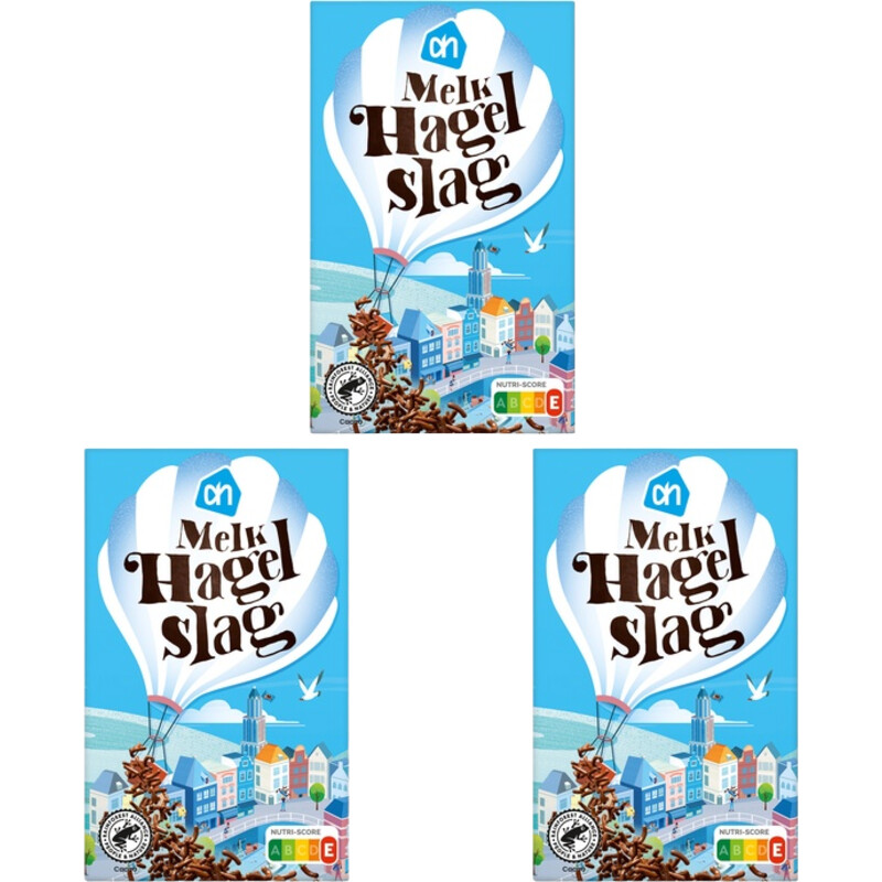 Een afbeelding van AH Hagelslag melk 3-pack