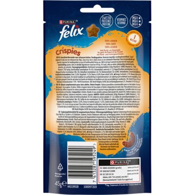 pdp-image-Felix Crispies rund- & kipsmaak kattensnack