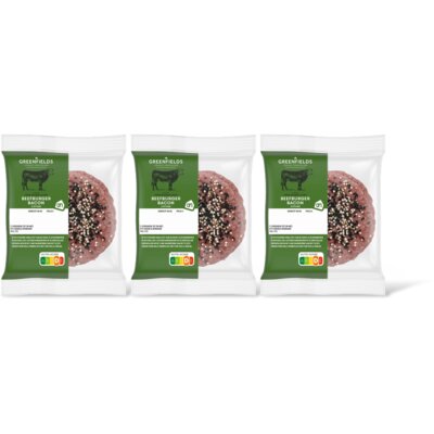 pdp-image-AH Greenfields Beefburger bacon 3-pack