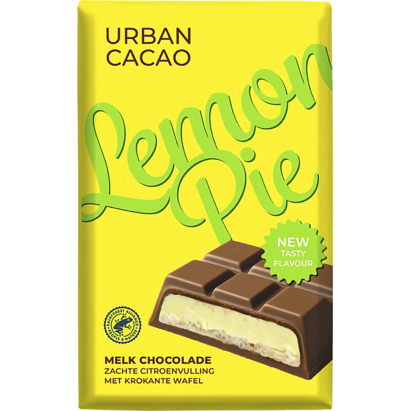 Een afbeelding van Urban Cacao Lemon pie melk chocolade