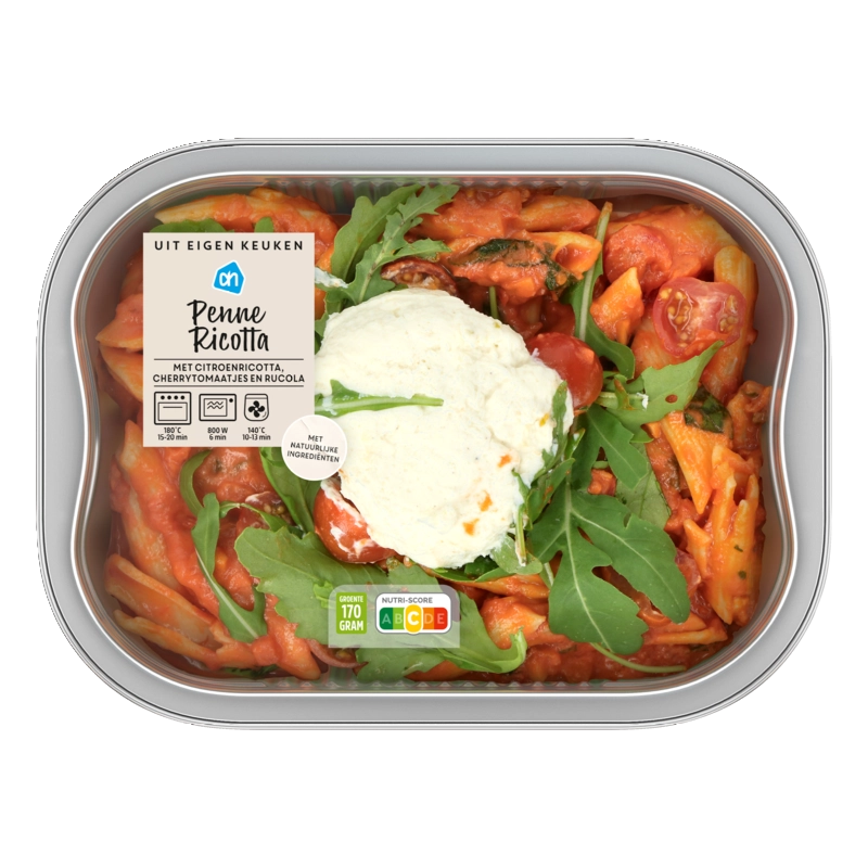 AH Uit eigen keuken penne ricotta