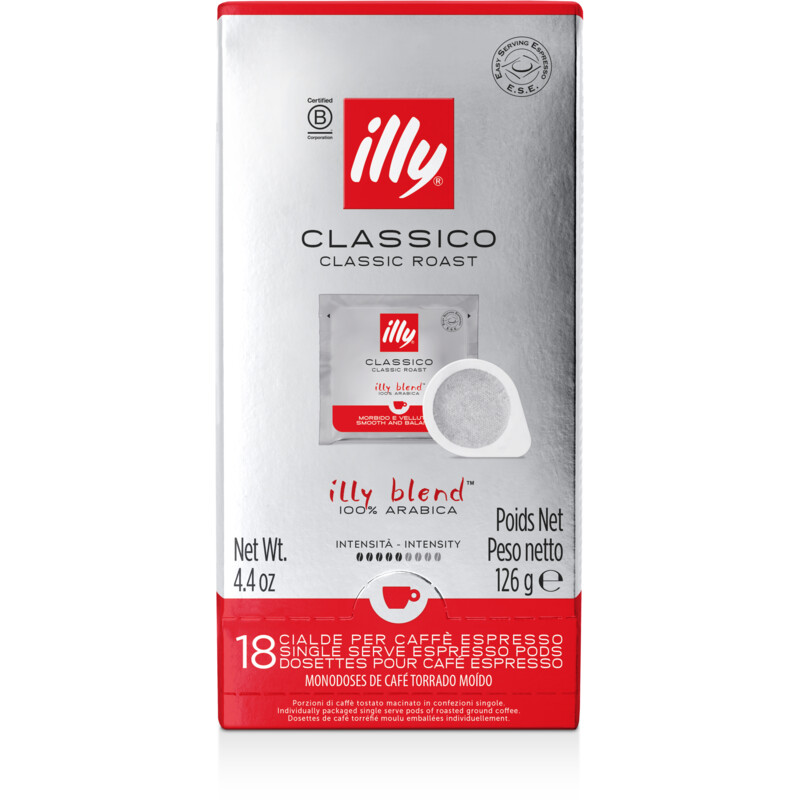 Een afbeelding van illy Classico 100% Arabica servings