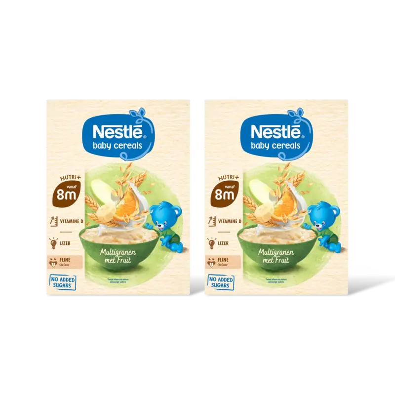 Nestlé Baby cereals multigranen fruit 8m+ 2-pck