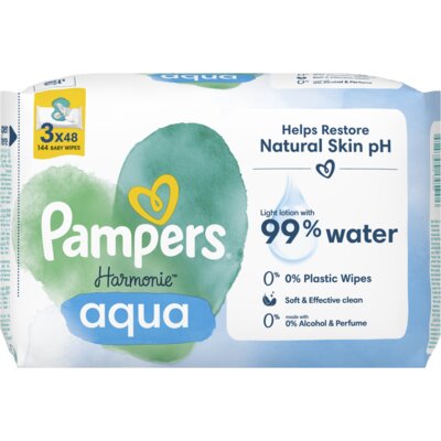 pdp-image-Pampers Harmonie aqua babydoekjes 3-pack
