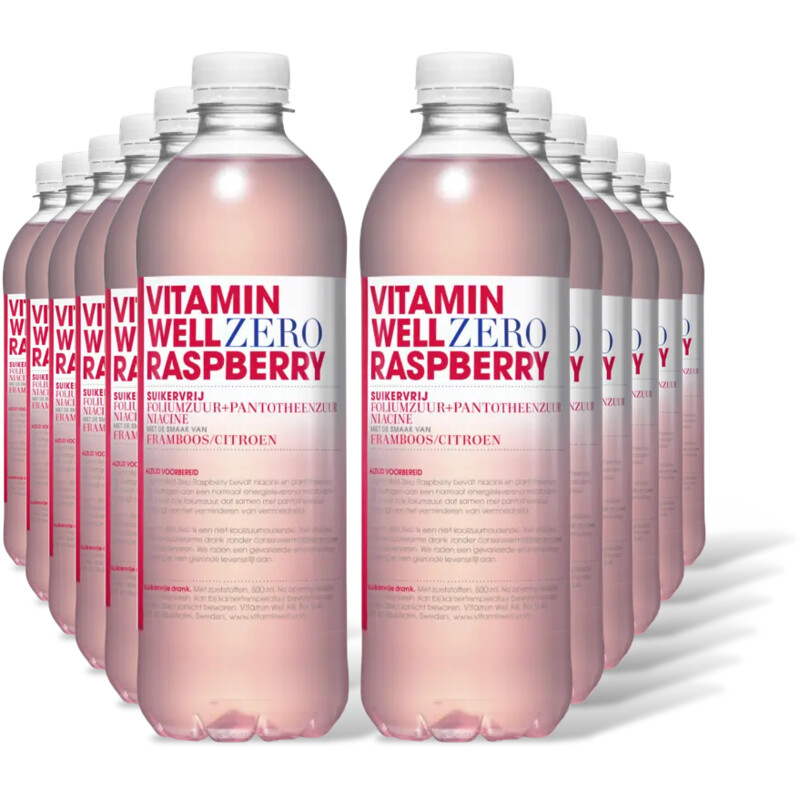 Vitamin Well Zero raspberry 12-pack