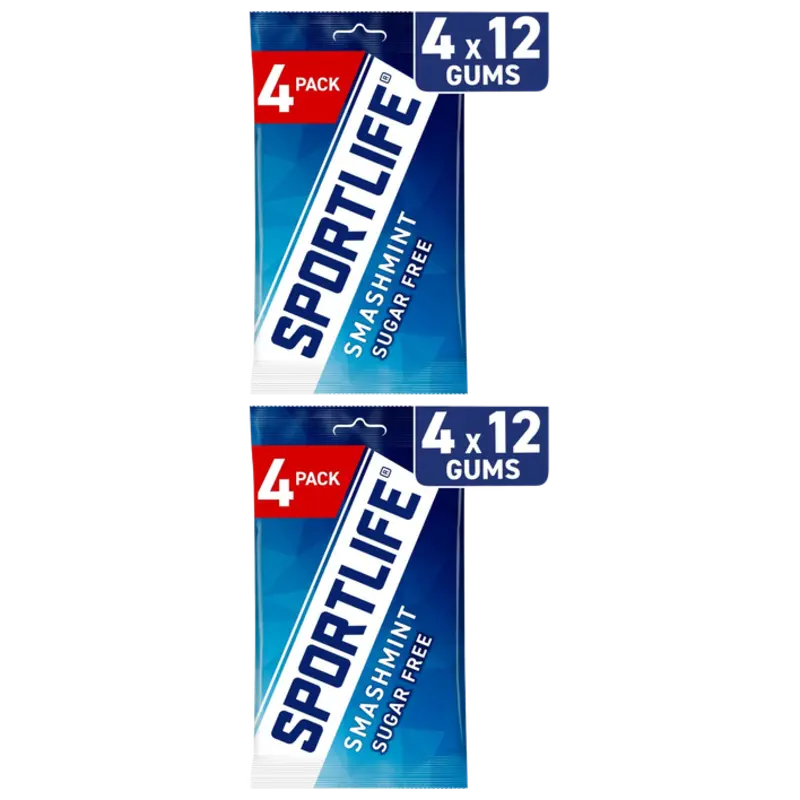 Sportlife Smashmint sugar free gums 8-pack