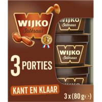Een afbeelding van Wijko Satésaus kant en klaar 3-pack