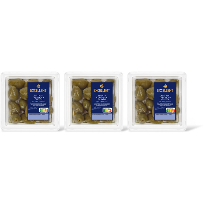 AH Excellent Bella di Cerignola olijven 3-pack