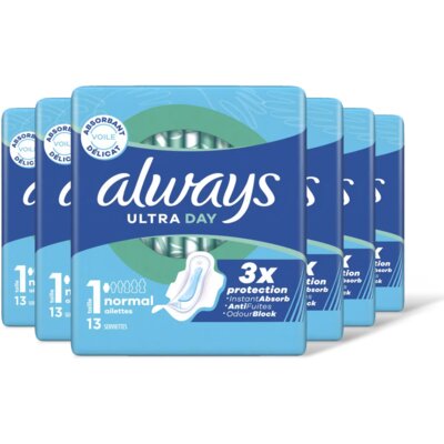 pdp-image-Always Ultra day normal wings maandverband 6pk