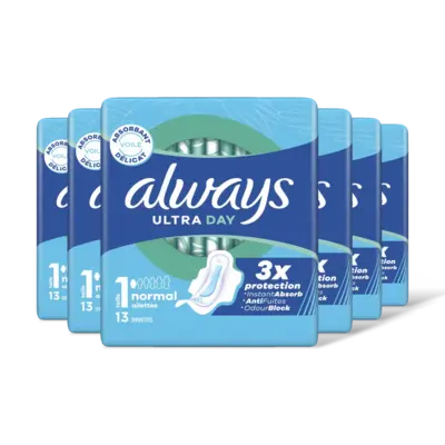 pdp-image-Always Ultra day normal wings maandverband 6pk