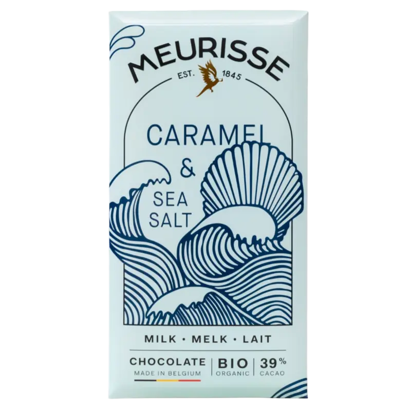Milk chocolate with caramel & sea salt