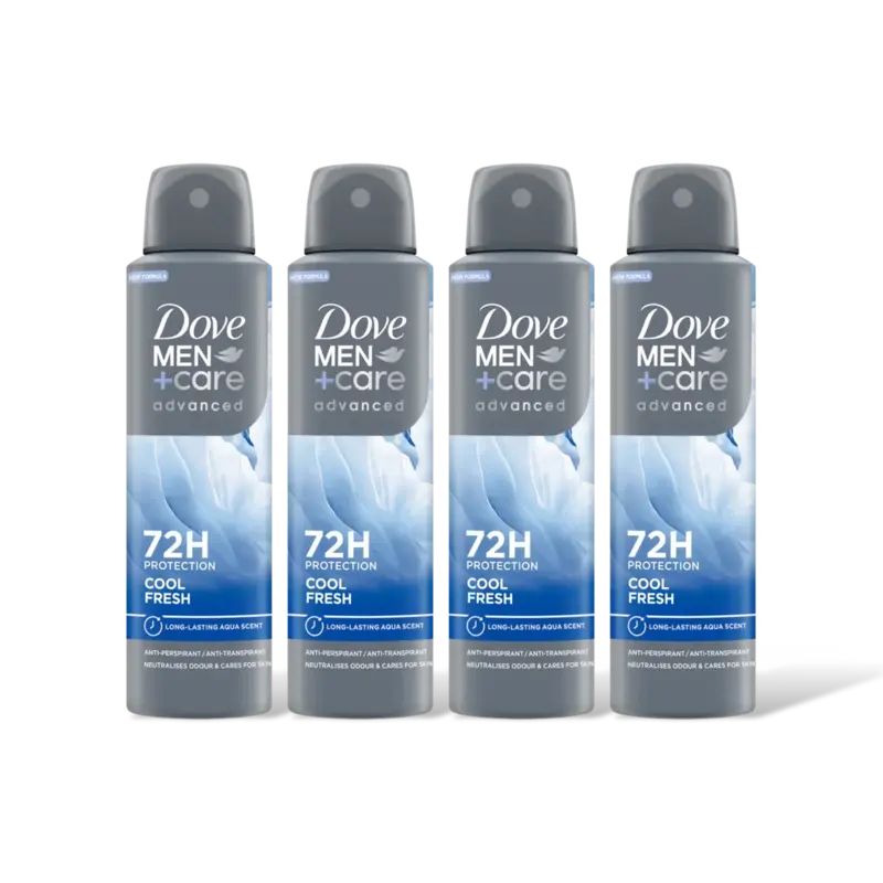 Dove Men+care cool fresh deodorant 4-pack