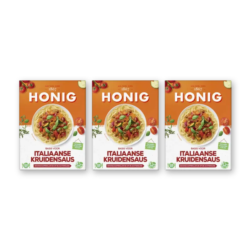Honig Basis voor italiaanse kruidensaus 3-pack