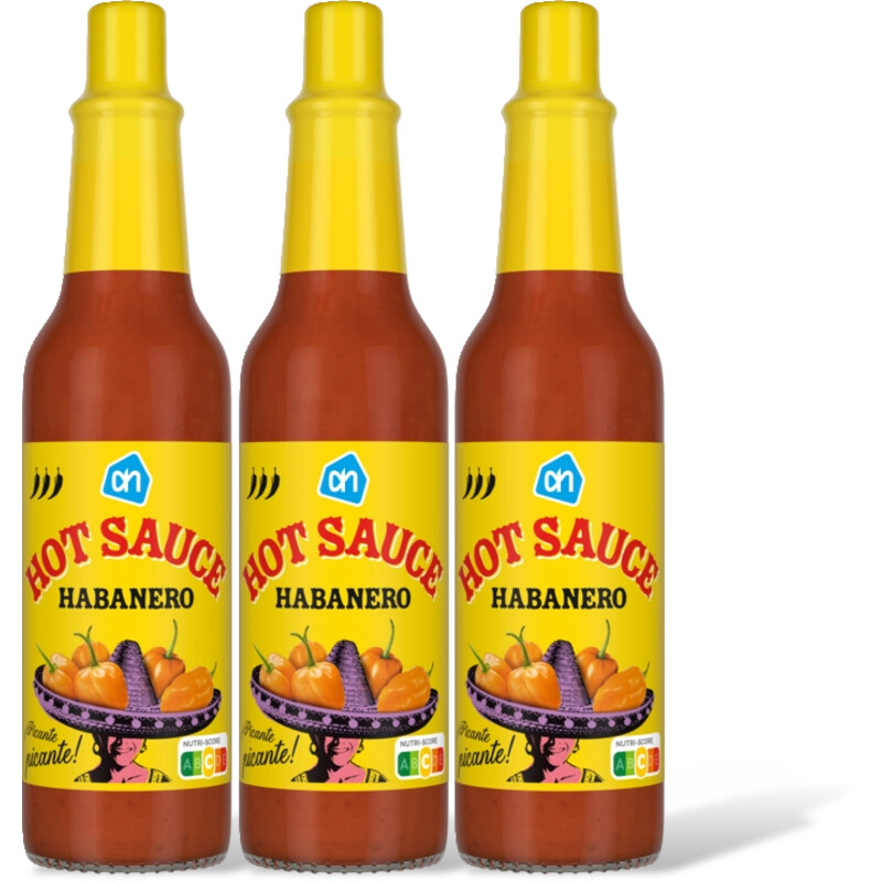 AH Hot sauce habanero 3-pack